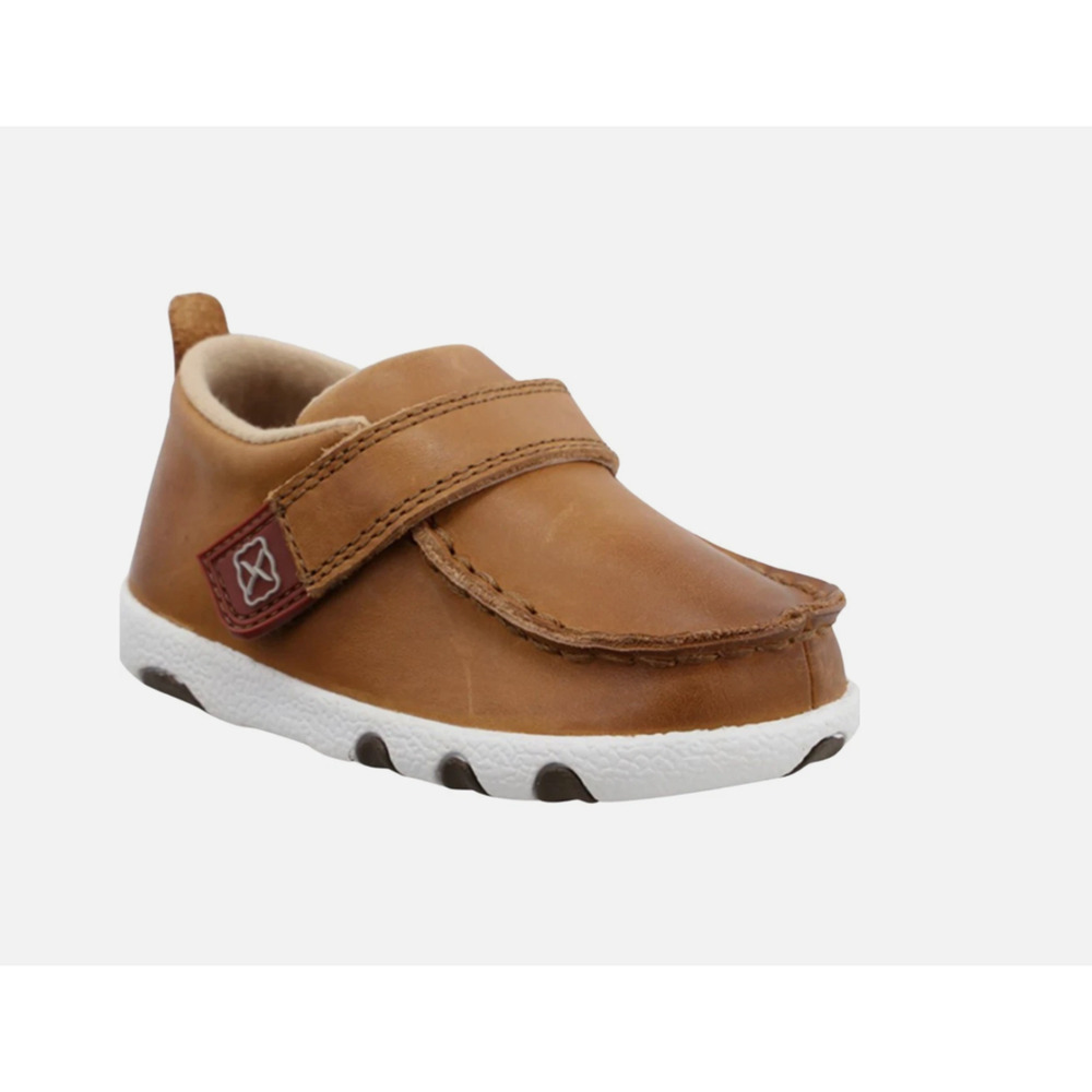 Twisted X Boots Boys ICA0023 Infant Twisted X Distressed Leather Moc 7 Tan